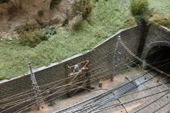 Bauarbeiten an der Stützmauer