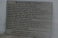 Arbeitsanleitung am Wasserturm