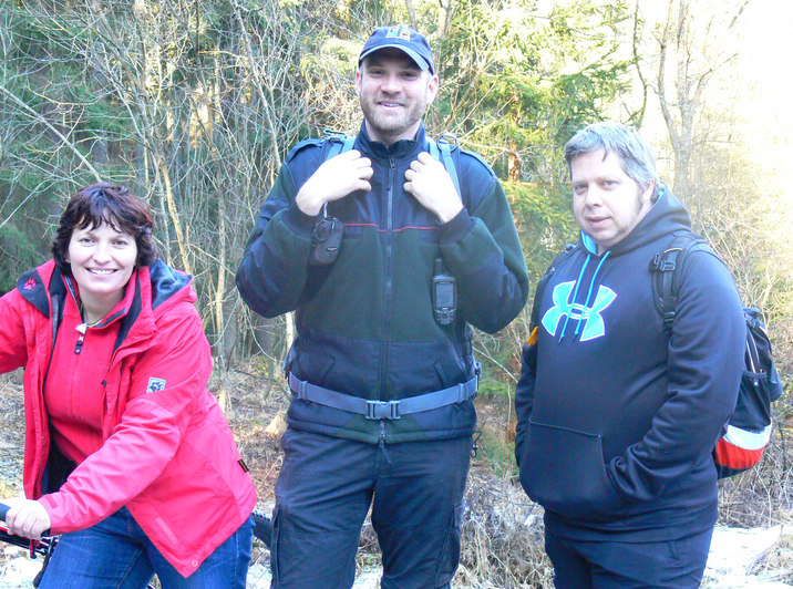 Gruppenbild mit Dame (v.l. gvet23, Lord Harry, m-hauer)